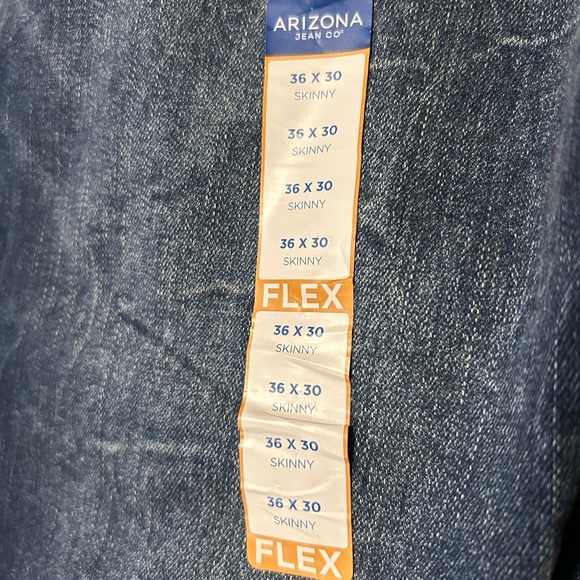 NWT Men’s Arizona Advance Flex 360 Skinny Jeans Size 36 x 30 - Picture 6 of 7